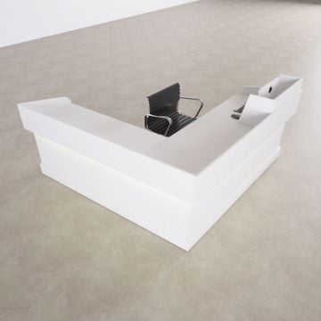 Banko 1 L 180x160 - Beyaz+Beyaz