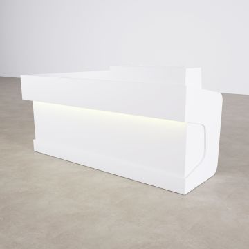 Banko 1 L 180x160 - Beyaz+Beyaz