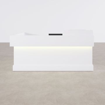 Banko 1 L 180x160 - Beyaz+Beyaz