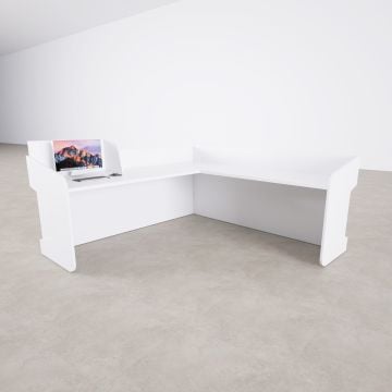 Banko 1 L 180x160 - Beyaz+Beyaz