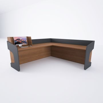 Banko 1 L 180x160 - Ceviz+Antrasit