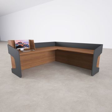 Banko 1 L 180x160 - Ceviz+Antrasit