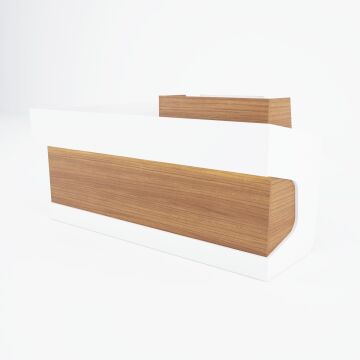 Banko 1 L 180x160 - Ceviz+Beyaz