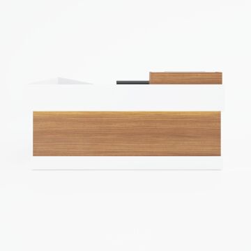 Banko 1 L 180x160 - Ceviz+Beyaz