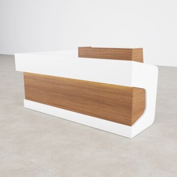 Banko 1 L 180x160 - Ceviz+Beyaz