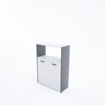 Kübik Yarım Kapaklı Depolama Sistemi Beyaz - 112h