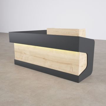 Banko 1 L 180x160 - Meşe+Antrasit