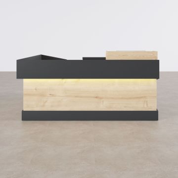 Banko 1 L 180x160 - Meşe+Antrasit