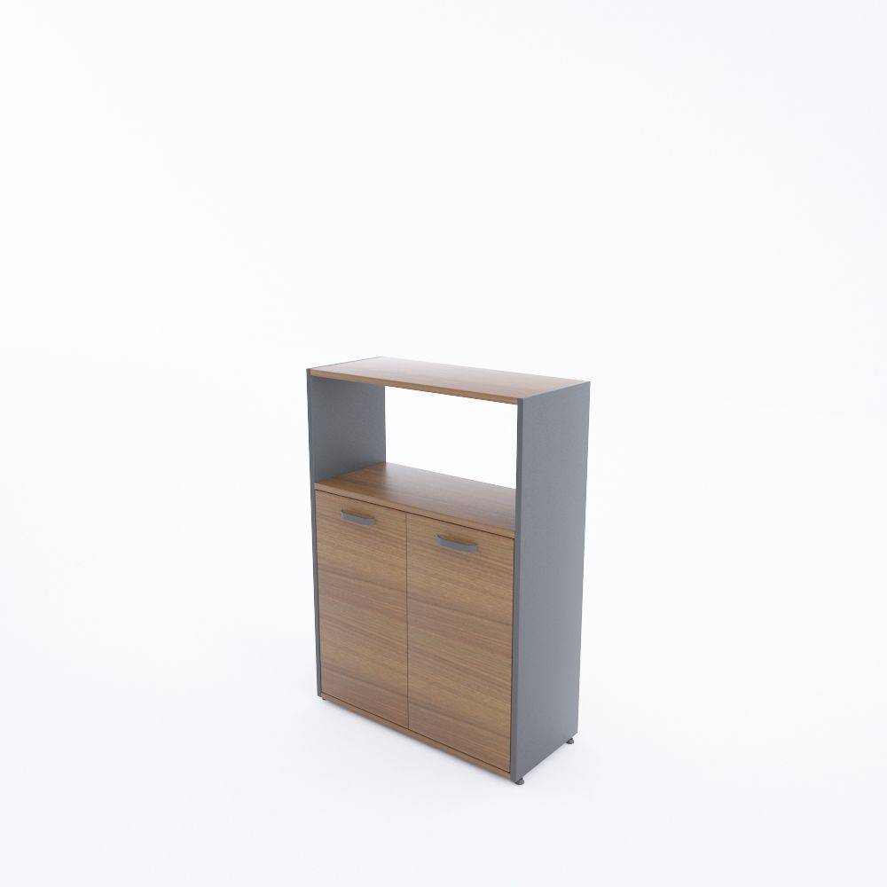 Kübik Yarım Kapaklı Depolama Sistemi Ceviz - 112h