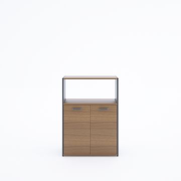 Kübik Yarım Kapaklı Depolama Sistemi Ceviz - 112h