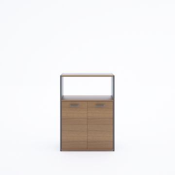 Kübik Yarım Kapaklı Depolama Sistemi Ceviz - 112h