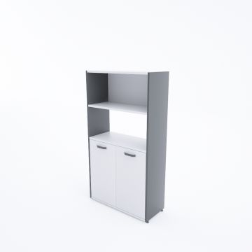 Kübik Yarım Kapaklı Depolama Sistemi Beyaz - 148h