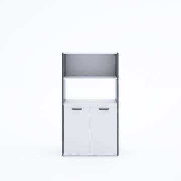 Kübik Yarım Kapaklı Depolama Sistemi Beyaz - 148h