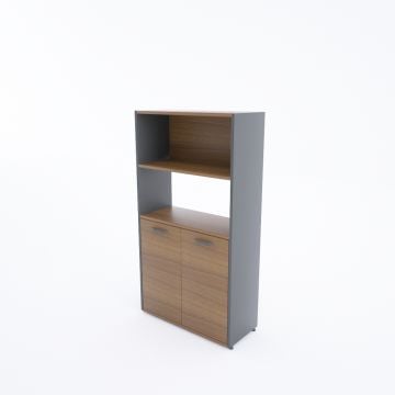 Kübik Yarım Kapaklı Depolama Sistemi Ceviz - 148h