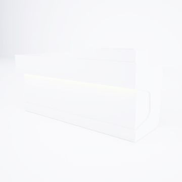 Banko 1 L 200x160 - Beyaz+Beyaz