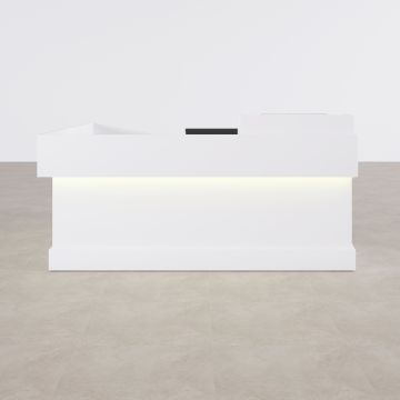 Banko 1 L 200x160 - Beyaz+Beyaz