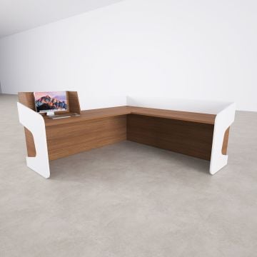 Banko 1 L 200x160 - Ceviz+Beyaz