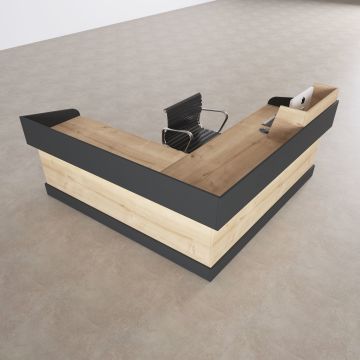 Banko 1 L 200x160 - Meşe+Antrasit