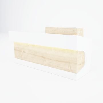 Banko 1 L 200x160 - Meşe+Beyaz