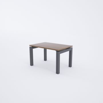 Cube 40 Sehpa 75x75 - Ceviz+Antrasit