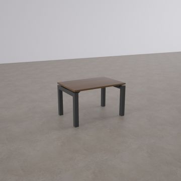 Cube 40 Sehpa 75x75 - Ceviz+Antrasit