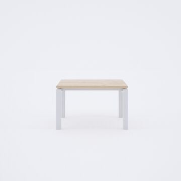 Cube 40 Sehpa 75x75 - Meşe+Beyaz