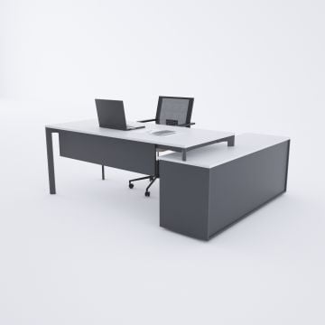 Five 160cm Alt Etajerli Çalışma Masası 120x80 - Beyaz