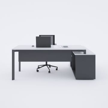 Five 160cm Alt Etajerli Çalışma Masası 120x80 - Beyaz