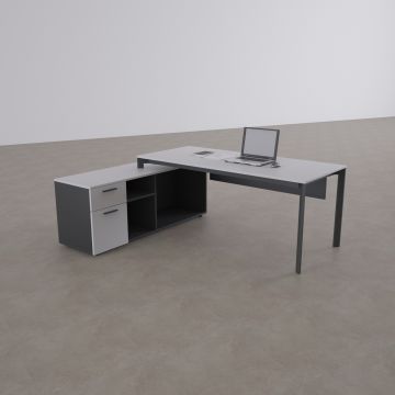 Five 160cm Alt Etajerli Çalışma Masası 120x80 - Beyaz