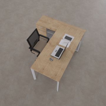 Five 160cm Alt Etajerli Çalışma Masası 120x80 - Meşe