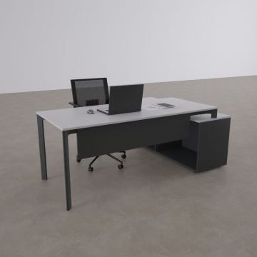 Five 160cm Alt Etajerli Çalışma Masası 140x80 - Beyaz