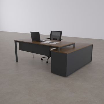 Five 160cm Alt Etajerli Çalışma Masası 160x80 - Ceviz