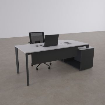 Five 160cm Alt Etajerli Çalışma Masası 200x80 - Beyaz