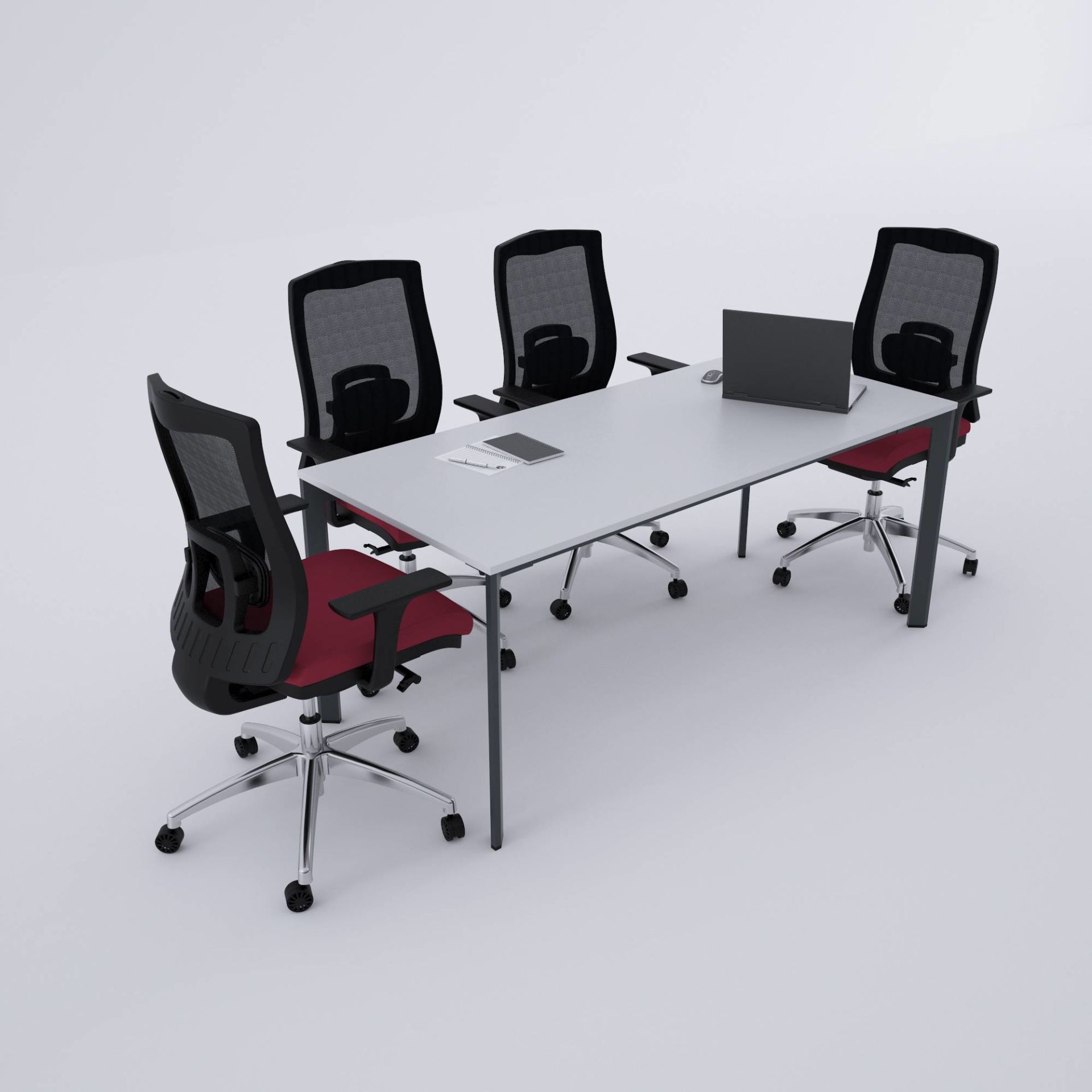 Five Toplantı Masası M 140x80 - Beyaz