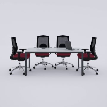 Five Toplantı Masası M 140x80 - Beyaz