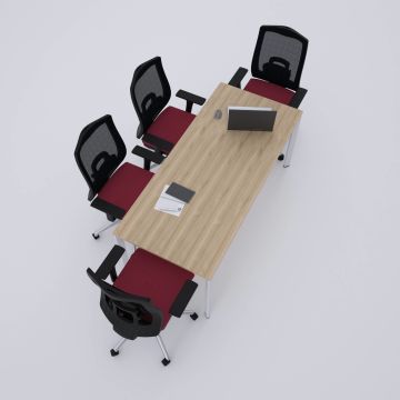 Five Toplantı Masası M 140x80 - Meşe