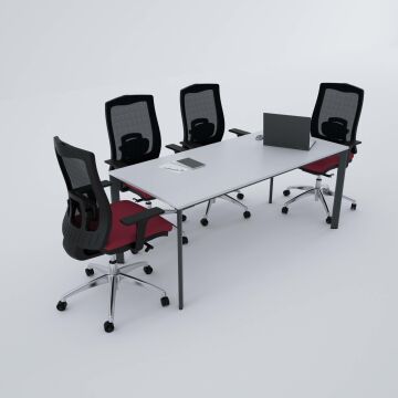 Five Toplantı Masası M 160x80 - Beyaz