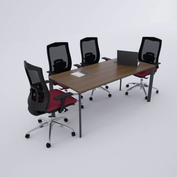 Five Toplantı Masası M 160x80 - Ceviz