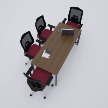 Five Toplantı Masası M 160x80 - Ceviz