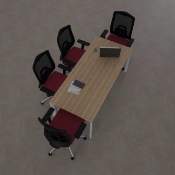 Five Toplantı Masası M 160x80 - Meşe