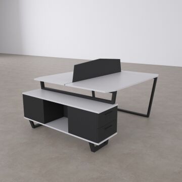 Aleos İkili Etajerli Çalışma Masası