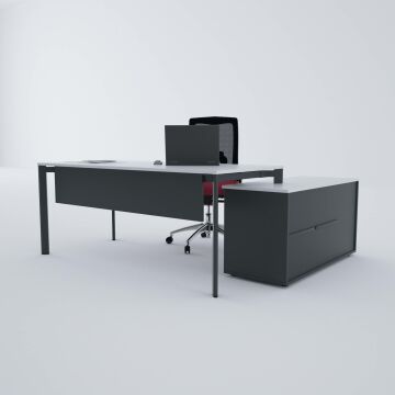 Five 120 cm Alt Etajerli Çalışma Masası 140x80 - Beyaz
