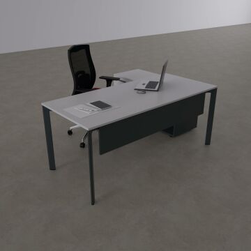 Five 120 cm Alt Etajerli Çalışma Masası 140x80 - Beyaz