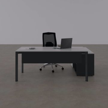 Five 120 cm Alt Etajerli Çalışma Masası 180x80 - Beyaz
