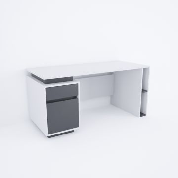 Rectan Ho4 Çalışma Masası Beyaz - 140x70
