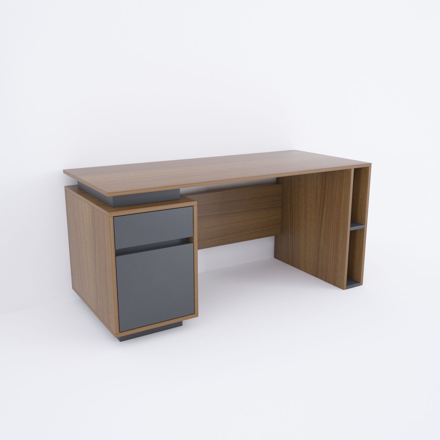 Rectan Ho4 Çalışma Masası Ceviz - 140x70