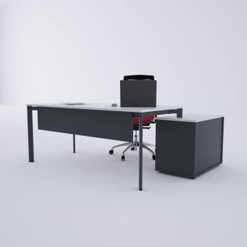 Five 80 cm Alt Etajerli Çalışma Masası 140x80 - Beyaz