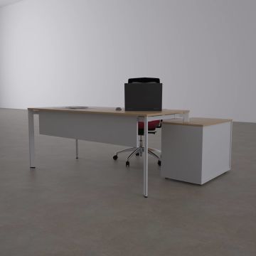 Five 80 cm Alt Etajerli Çalışma Masası 140x80 - Meşe