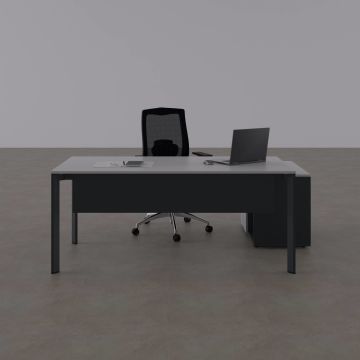 Five 80 cm Alt Etajerli Çalışma Masası 180x80 - Beyaz