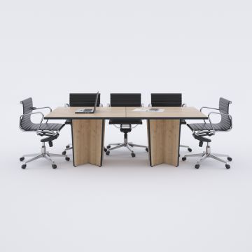 Panel XL Toplantı Masası Meşe